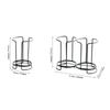 Metal Cup Rack Large Capacity Single Layer Cup Storage Shelf Hollow Out Design Double Layer Kitchen Paper Cup Holder