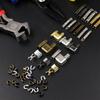 Zipper Repair Kits for Clothing Jackets Purses Luggage Backpacks Tents Sleep Bags Zipper Latch Sliders Retainer Size #5
