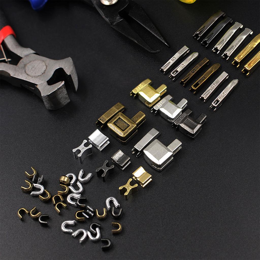 Zipper Repair Kits for Clothing Jackets Purses Luggage Backpacks Tents Sleep Bags Zipper Latch Sliders Retainer Size #5