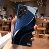 Blue texture fashion phone cases s26 ultra case Glass Phone Case for Samsung Galaxy S26 S25 S24 S23 S22 FE Ultra Plus For Men