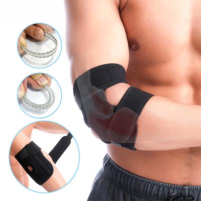 1 Stück Unisex-Ellenbogenstütze, elastische, atmungsaktive Ellenbogenbandage mit verstellbarem Kompressionsgurt, Unterstützung zur Vorbeugung von Sehnenentzündungen