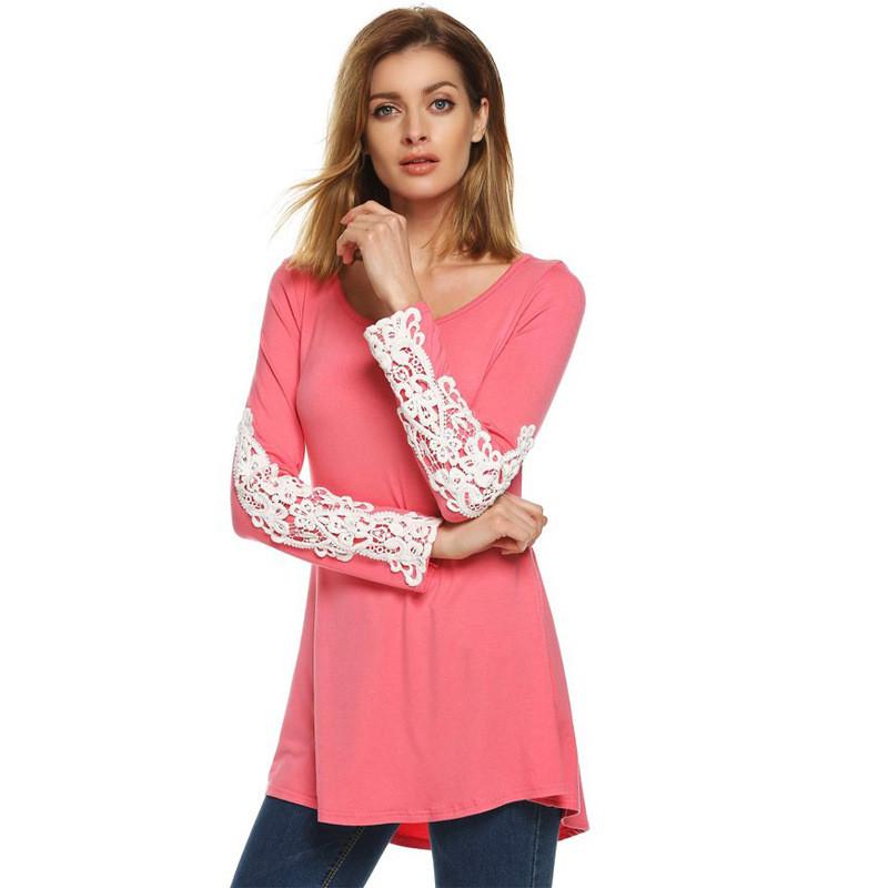 Tshirt Long Sleeve Polyester Fabric Casual Slim Fit For Daily Wear