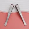 Thickened Stainless Steel Tweezers Beard Eyebrow Hair Removal Facial Hair Plucking Tool Flat Tip Design For Easy Grip Durable