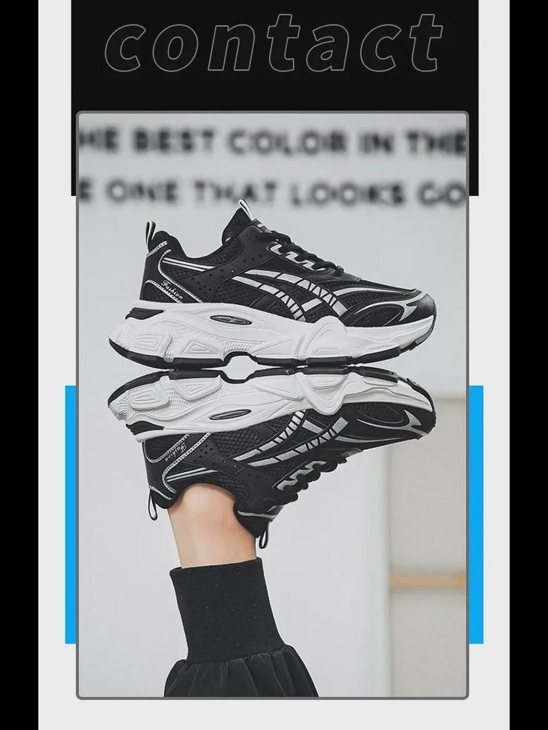 Sommer 2024 Herren Trendige Mesh-Sneaker mit Atmungsaktivem Luftpolster und Stoßdämpfung