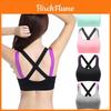 Yoga ve Fitness Aktiviteleri İçin Çapraz Askılı Sevimli Push Up Spor Sütyeni
