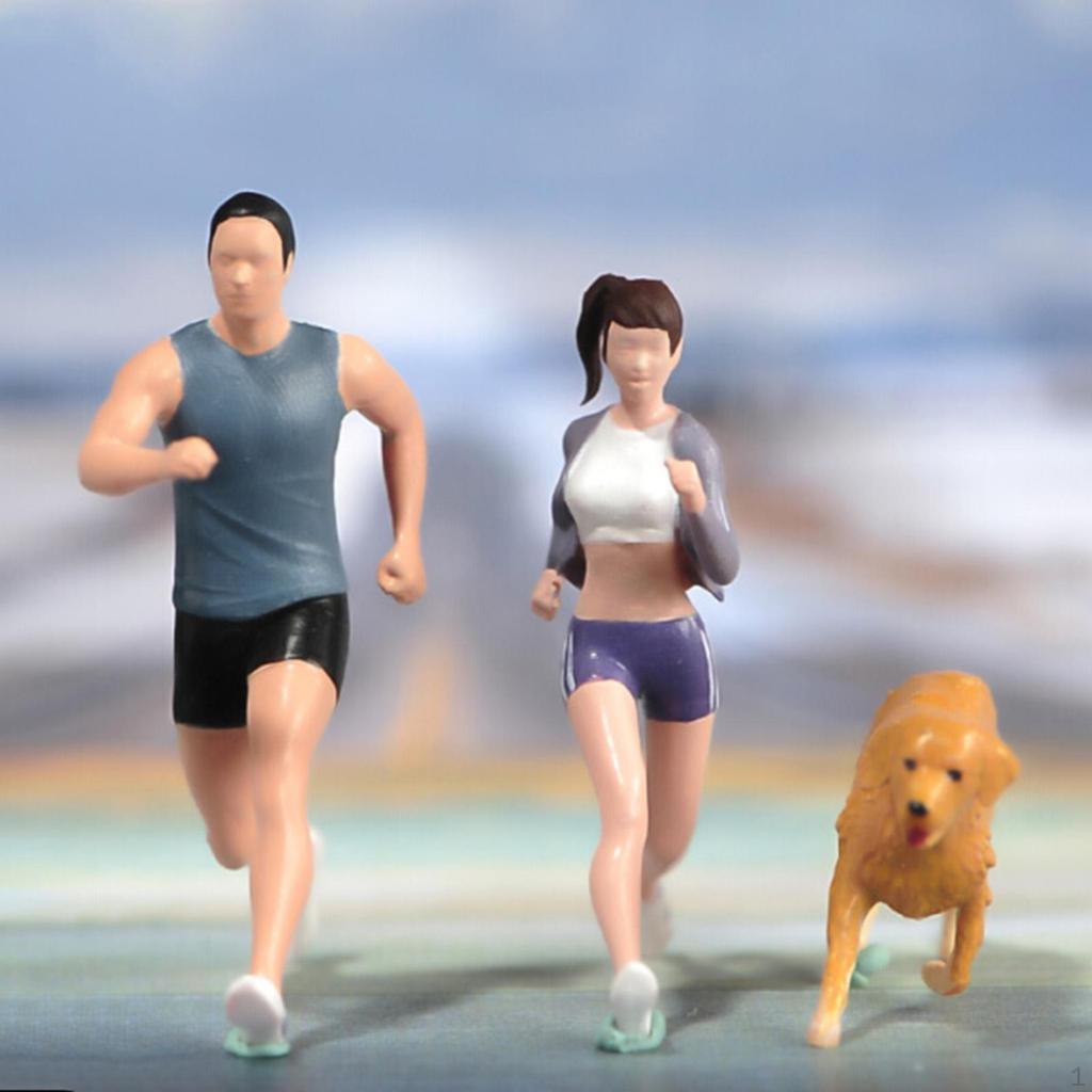 Miniaturfiguren Modell, Winzige Personenfigur Handbemalt Realistisch für Foto-Requisiten