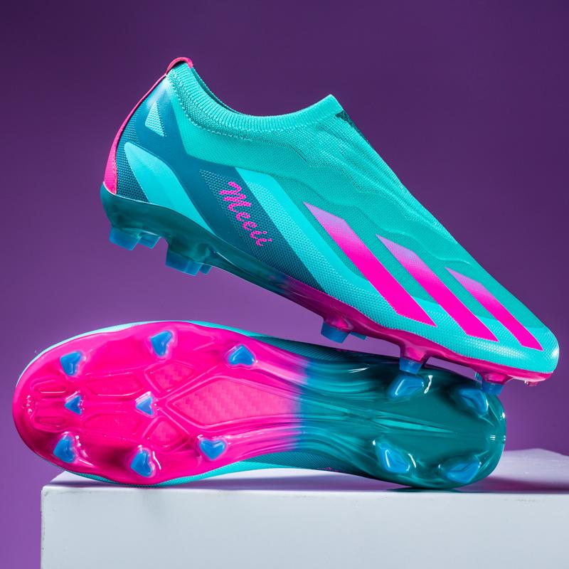 World Cup football shoes low top fg long nails short tf broken nails shoelace free youth adult training shoes 2025