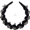 Koreanisches Strass-Tüll-Stirnband: Elegantes, vielseitiges Haaraccessoire für leichten Luxus