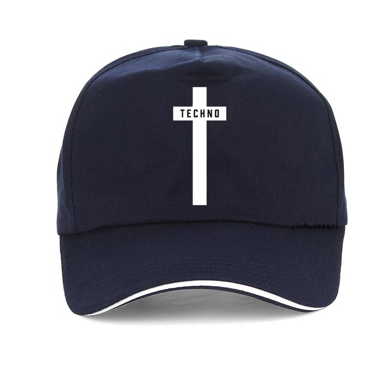 Techno Cross Printed hat Unisexs Womens Unisex Music Festival Black Detroit baseball cap Summer adjustable Snapback hats