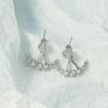 Arc Rear Hanging Earrings, High-end Niche Design, Female Versatile and Exquisite Female Stud Earrings