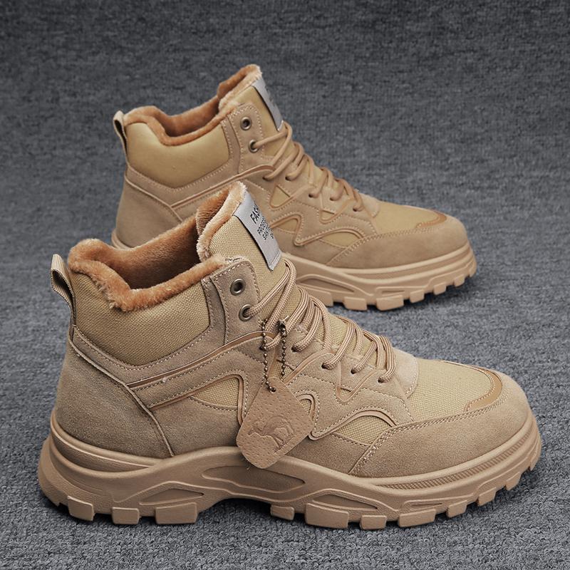 Zimní pánské boty Martin Pánské plyšové teplé boty z bavlny do sněhu