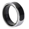 Smart Ring Sports Sleep Monitoring Gesture Control Stainless Steel Health Tracker Ring with Display Screen 8 Diameter: