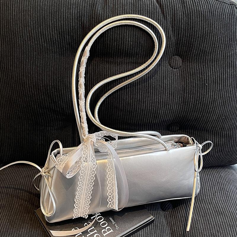 Ballet-style Underarm Baguette Bag Casual Fashionable and High-end Single-shoulder Women's Bag