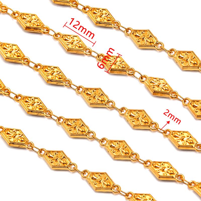 18K Gold Plated Stainless Steel Heart, Butterfly, Four-Leaf Clover, Shell Chain Bracelet/Necklace, 50cm.