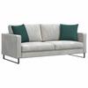 Sofa Cushions 2 pcs Dark Green 45 x 45 cm Fabric