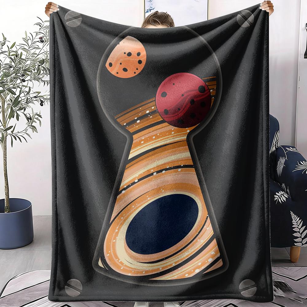 Gateway to the Cosmos Throw Soft Flannel AC Blanket Lightweight Summer Nap Throw Cozy Blanket for Sofa Bed Travel Home