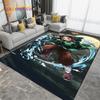 Cartoon Demon Slayer Area Rug Large,Carpet Rug for Living Room Children's Room Decoration,Kids Play Crawl Non-Slip Floor Mat