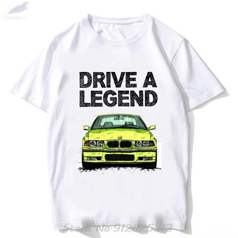 Oversized tshirt Retro Germany EUDM - E34 M5 Tshirts Old Legend E30 M3 Classic Car T-Shirt Boy Casual Tops White Graphic tshirt