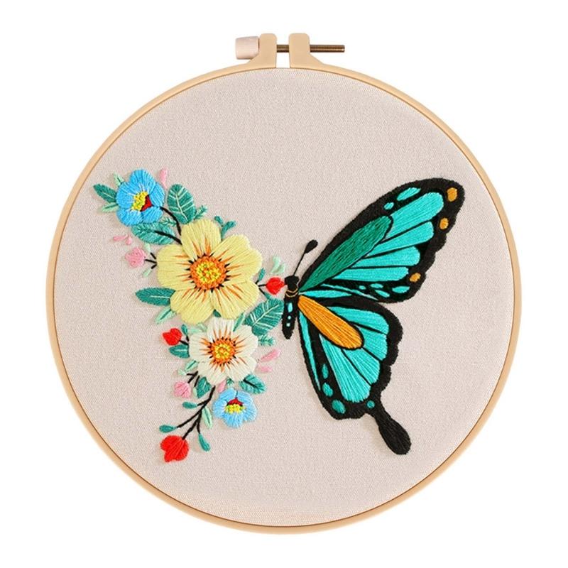 Stamped Embroidery Kits with Pattern and Instructions, Cross Stitch Starter Kits Embroidery Starter Kits for Beginners 1