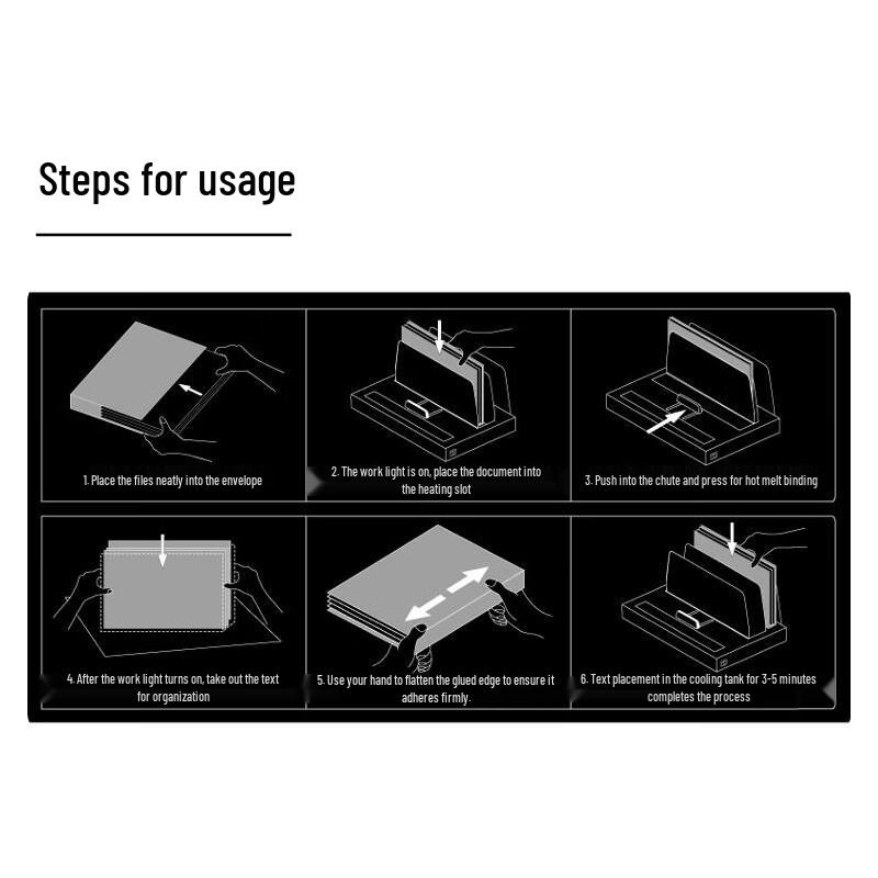 Deli 3867 A4 Thermal Binding Covers (10-Pack) CN Plug (adapter Included)