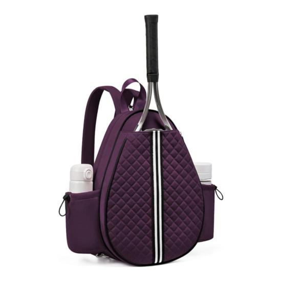 

Сумка-слинг для теннисных ракеток для женщин и мужчин, водонепроницаемая стеганая сумка для ракеток, рюкзак на одно плечо для тенниса, бадминтона и пиклбола