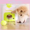 Interactive Smart Dog Treat Dispenser Toy Automatic Feeding Device For Pets Green Color