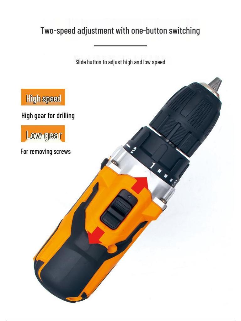 Rechargeable Multifunction Electric Impact Drill and Screwdriver