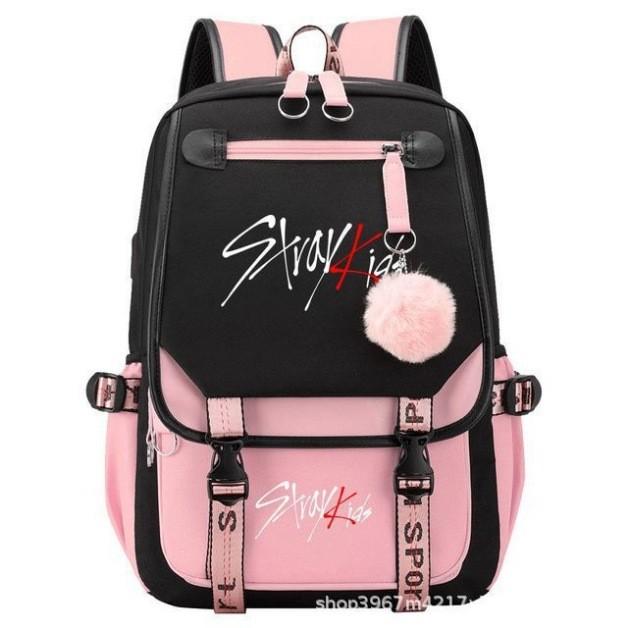 Stray Kids Travel Backpack With Usb Charging Port For School And Commuting