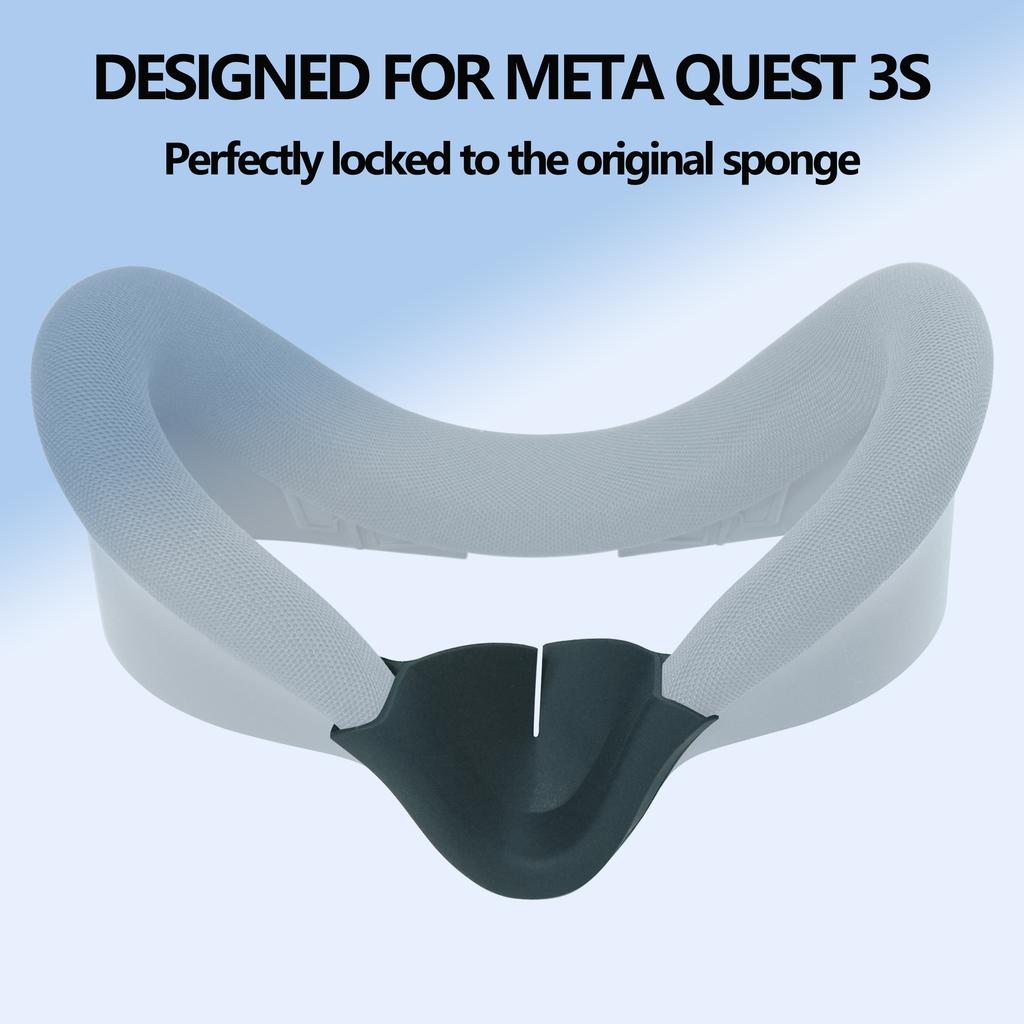 For Meta Quest 3S Silicone Nose Pad VR Headset Anti-sweat Replacement Nose Cover Washable For Meta Quest 3S VR Accessories