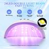 72W UV LED Nail Lamp 24 LEDs Nail Dryer with Infrared Sensor Quick-drying Manicure Lamp UV Cabin for Nail Salon Nail Art Tools
