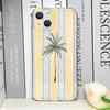 Kreative Hand-Kokospalme Gestreiftes Muster Handyhüllen für iPhone 17 16 15 14 13 12 11 Pro Max XR 8 7 Plus 13 12 Mini Weiche Hülle