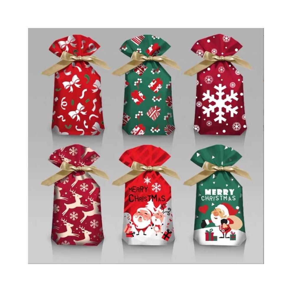 50 Pcs Large Christmas Sacks Party Gift Bags Drawstring Wrap Storage Present