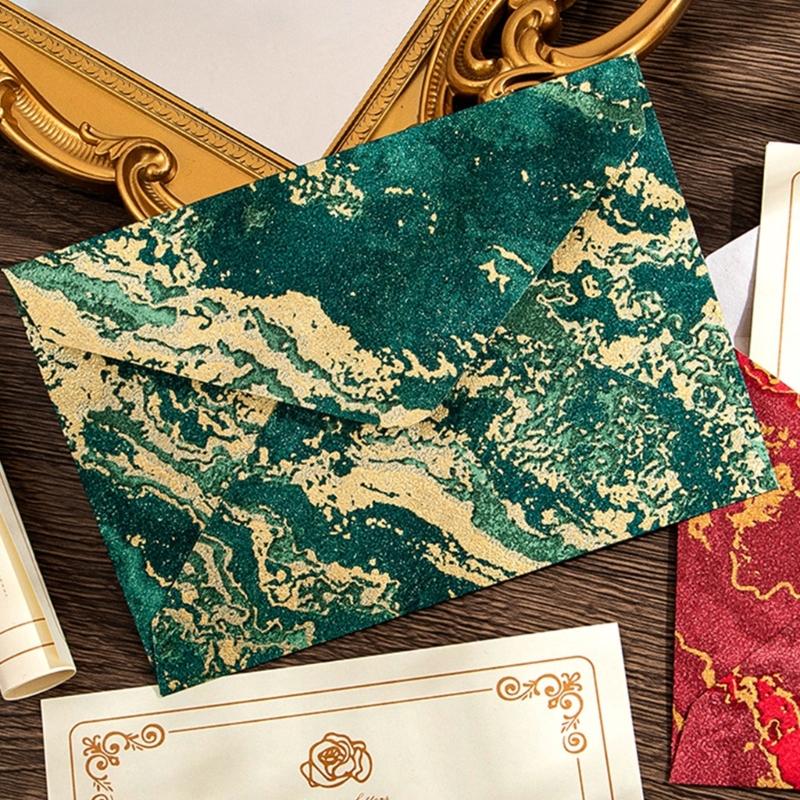 1 set kinesisk stil brevpapper och kuvert set Retro brevpapper med kuvert Skrivpapper för presentkort