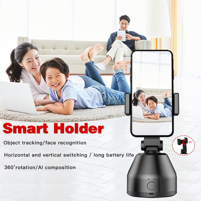 Smart Face Tracking Gimbal 360° Rotation  Face Tracking Mobile Phone Stand AI Gimbal Tracking Cameraman tool