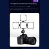 Rechargeable Triple Color LED Video Light 1200mAh Battery For Camera Smartphone Photography Live Streaming