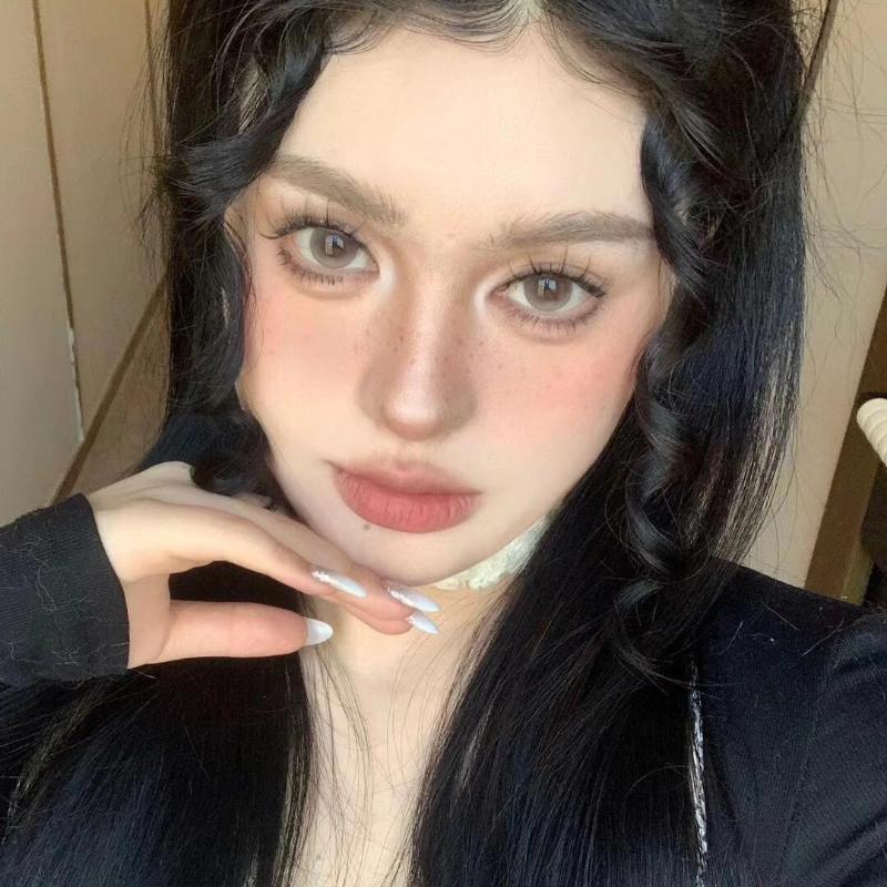 Mill Creek 2pcs Contact Lenses with Grade Rimless 14.5MM Big Eyes Summer Series Blue Contact Lenses Student Ladies Eye Make Up