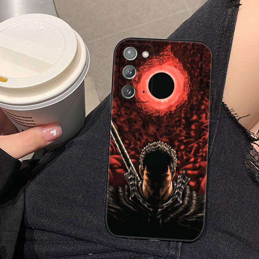 Comic B-Berserk Guts Phone Case For Samsung NOTE 20 10 M23 M53 A80 A70 A50 A30 A24 A13 A12 A07 A06 A05S A04 A03S A03 A04E Cover