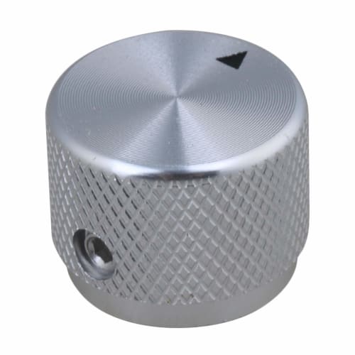 Yibuy 2-balení 20x15,5x6mm Stříbrná slitina hliníku Knoflík potenciometru pro elektrickou kytaru Hlasitost Tón Rotační ovládací knoflík pro kytaru