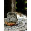 Japan Fuji Mountain Irregular Old Fashioned Whiskey Glass Volcanic Wine Cup Artwork Present Box Whisky Tumbler Brandy Snifter