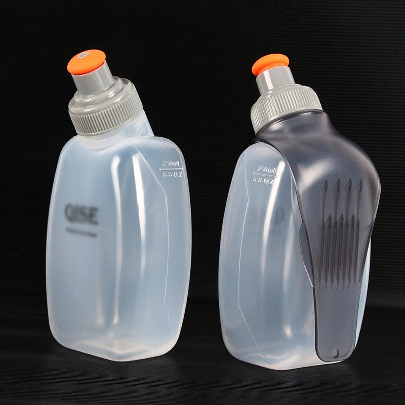 Бутылка для воды OLIKEI Marathon объемом 250 мл с зажимом и пылезащитной крышкой, для занятий спортом на открытом воздухе, герметичная бутылка для бегового ремня, для пеших прогулок, велоспорта