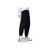 Li Ning Anti-Five Series Solid Color Logo Print Cuffed Sports Pants Women bottoms Black AKXS414-1