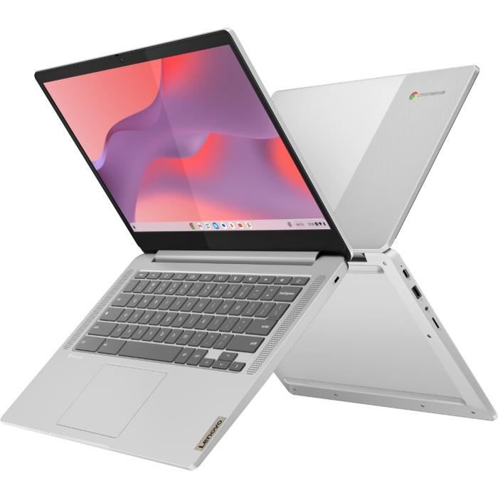 PC Portable Chromebook LENOVO IdeaPad Slim 3 14M868 | Chrome OS - 14'' FHD - MT8186 - RAM 4Go - Stockage 64Go - AZERTY