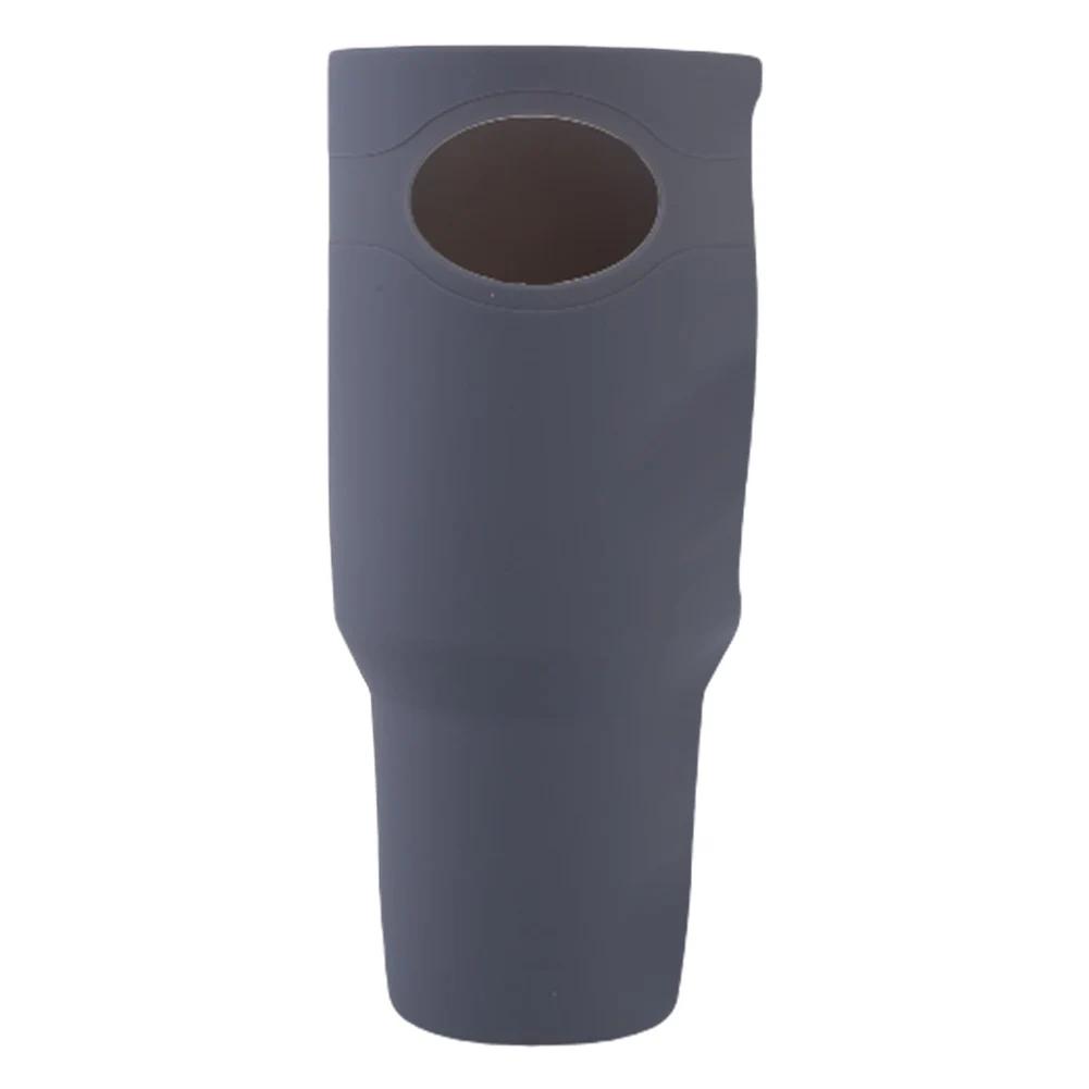 

Силиконовый защитный чехол для стакана, устойчивый к царапинам, чехол для бутылки с водой, нескользящий защитный чехол для бутылки, аксессуары для кубка Стэнли серый