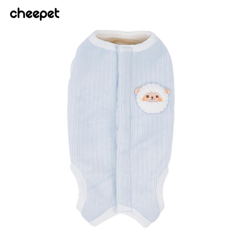Autumn and winter solid color dog belly protector, medium and small dog Bomei French bucket clothes, anti-cold belly pet clothes