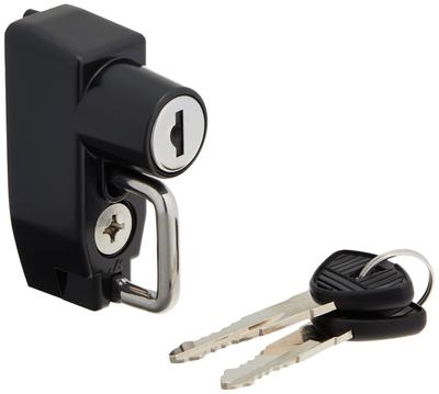 Kijima Motorcycle Parts Helmet Lock Universal Lever Holder Type Compatible with Domestic Inch Handlebar Vehicles Steel Black Finish 303-1607