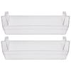 2PCS Fridge Shelf Grey Clear Middle Or Top Door Bin 306mm For Dometic Caravan