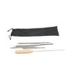 Rope Splicing Tool Kit Rope Splicing FID Kit Stainless Steel Line Braiding Set Tool Include 5 Sizes Fids 1 4in 5 16in 3