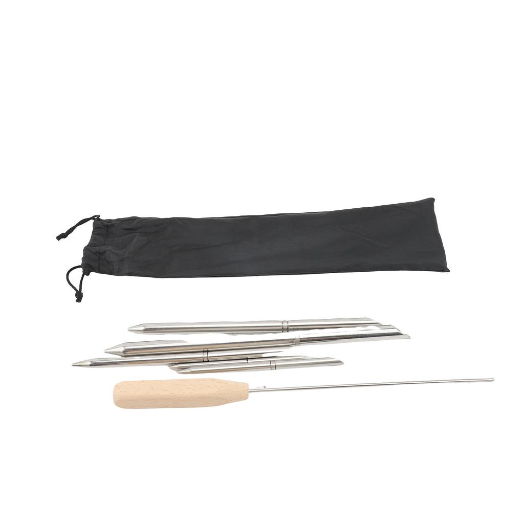 Rope Splicing Tool Kit Rope Splicing FID Kit Stainless Steel Line Braiding Set Tool Include 5 Sizes Fids 1 4in 5 16in 3