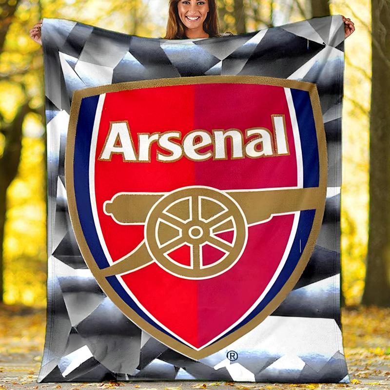1pc A-Arsenal11 Theme Blanket - Digital Print, Polyester, Cozy for All Seasons, Perfect for Outdoor, and Travel