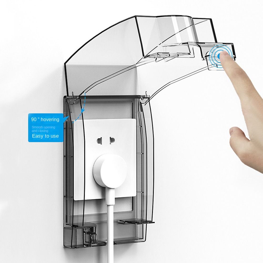 Power Outlet Supplies Self-Adhesive Protection Electric Plug Cover Switch Protective Cover Wall Waterproof Box